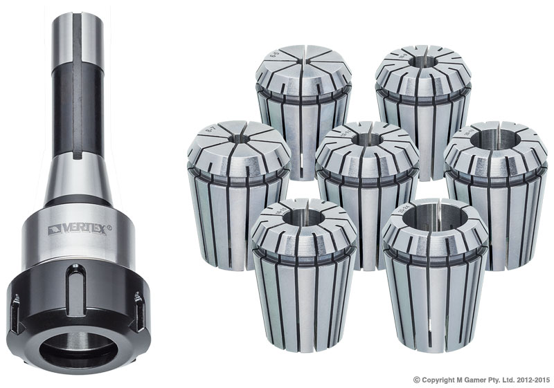 ER40 R8 7Pce Set  (7/16''X20)